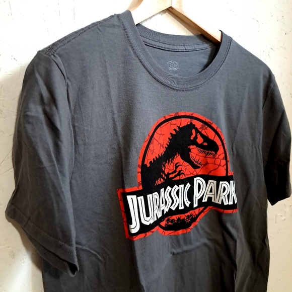Jurassic Park Graphic T-Shirt - Gray and Red - Picture 2 of 8
